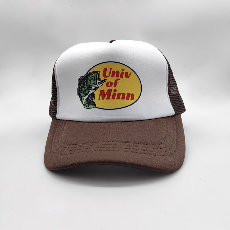  Design Your Own 5 Panel towel Embroidery  OTTO Classic Gorras Mesh smiley cartoon brown trucker hats