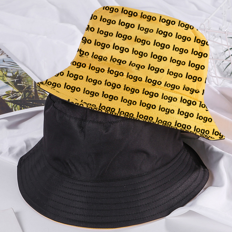 Promotional  made fashion new design Double-sided fisherman hat womens bucket hat