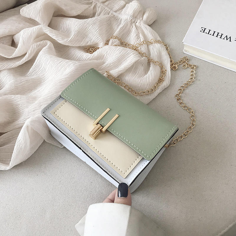 2022 New  Trendy Single Shoulder Messenger Purse Fashion Chain Lock Mini Cheap Bags Women Handbags 