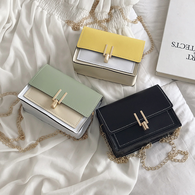 2022 New  Trendy Single Shoulder Messenger Purse Fashion Chain Lock Mini Cheap Bags Women Handbags 