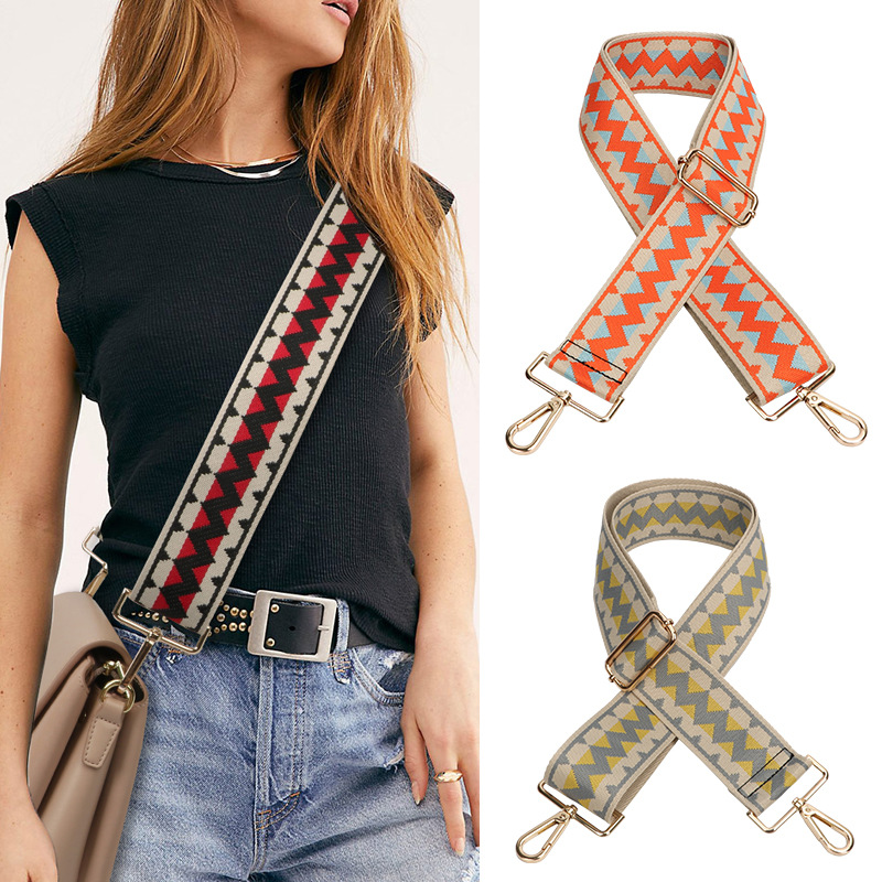 5CM Width Woven Adjustable Detachable Replacement Women Crossbody Changeable Tote Bag Strap Parts Accessories