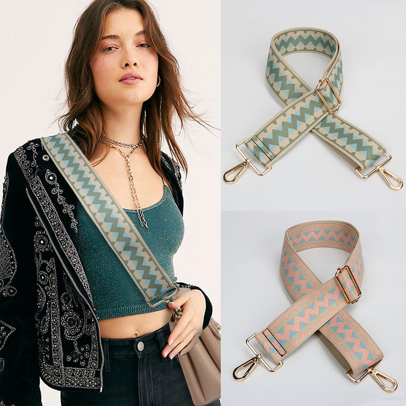 5CM Width Woven Adjustable Detachable Replacement Women Crossbody Changeable Tote Bag Strap Parts Accessories