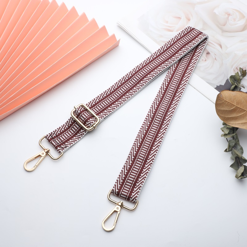 Solid Color Striped Pattern Bag Strap Replaceable Wide Handbag Strap Crossbody Bag accessories Adjustable bag strap