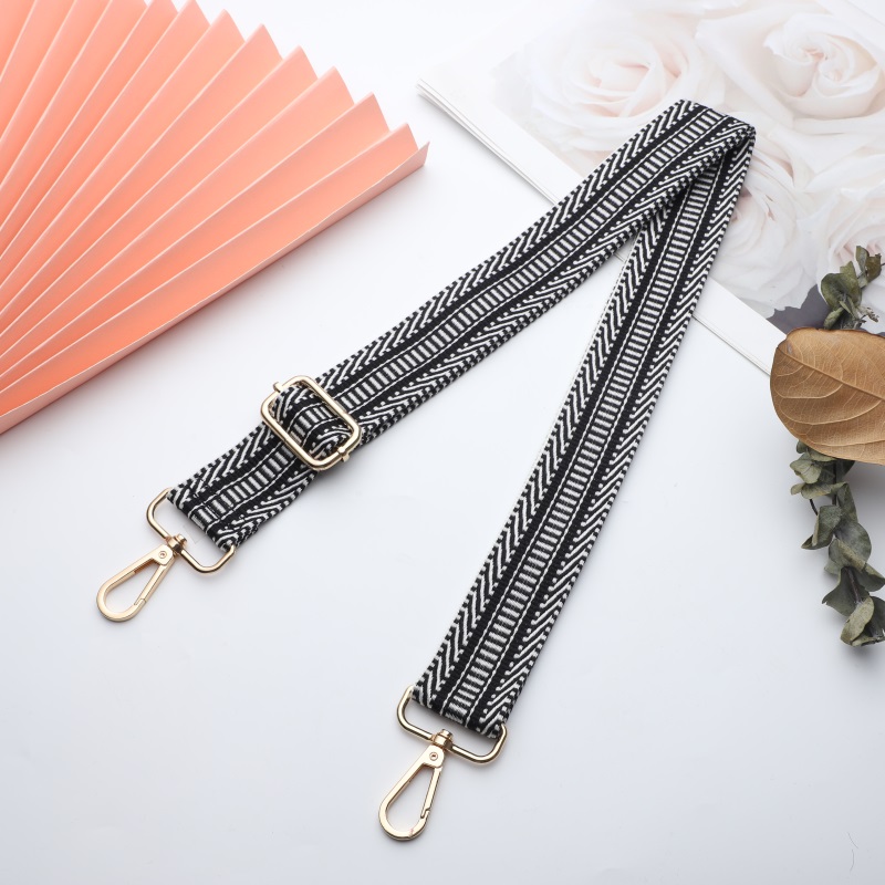 Solid Color Striped Pattern Bag Strap Replaceable Wide Handbag Strap Crossbody Bag accessories Adjustable bag strap