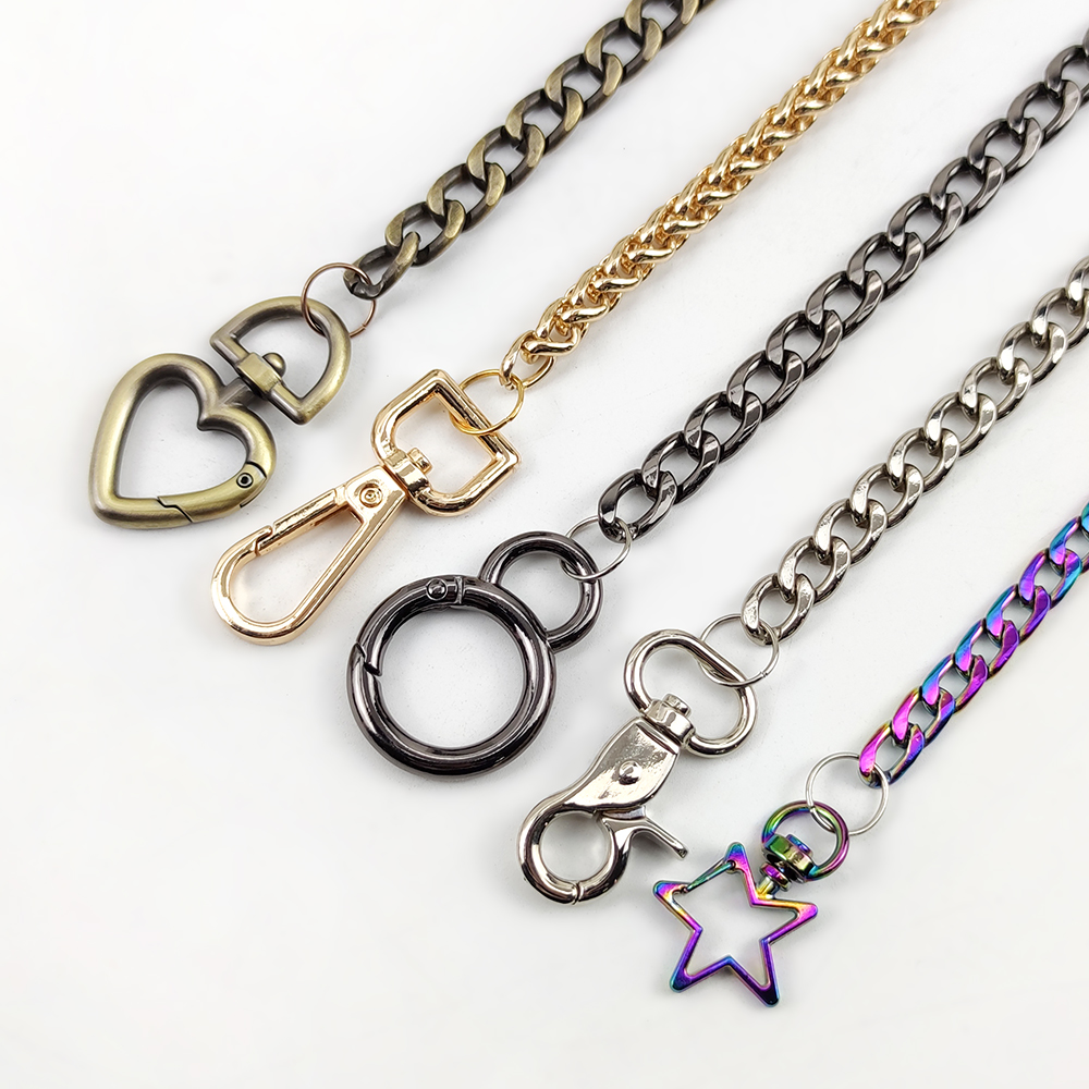 DP004 Bag Accessories stainless steel Handbag Hardware Rainbow Rose Gold swivel Snap Lobster Clasps Swivel Hook brass fo