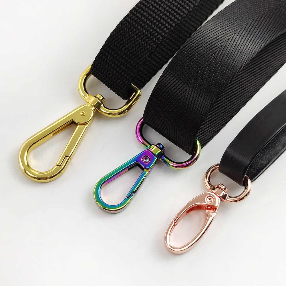 DP004 Bag Accessories stainless steel Handbag Hardware Rainbow Rose Gold swivel Snap Lobster Clasps Swivel Hook brass fo
