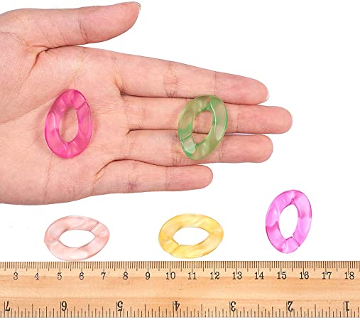 Colorful  Women Handbags Accessories Twisted Chains Belt DIY Transparent Clear Acrylic Plastic Party Clutch Purse Chain 