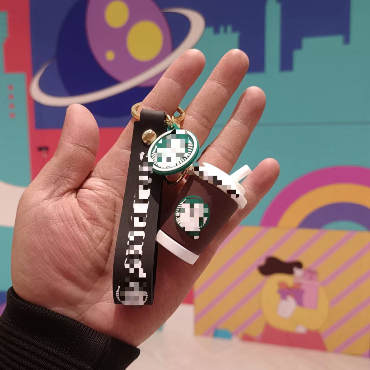 Soft Rubber PVC Cartoon Luxury Designer Tumbler Zombie Buck's Mini Coffee Cup Boba Key chains Accessories For Women Bag 