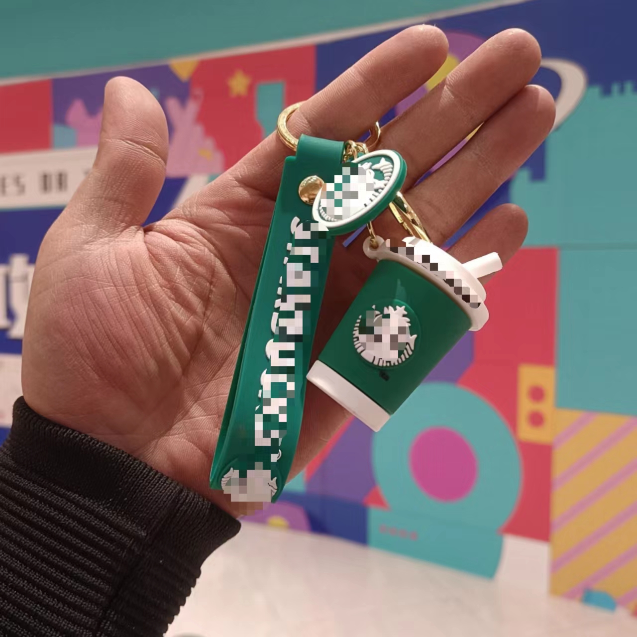 Soft Rubber PVC Cartoon Luxury Designer Tumbler Zombie Buck's Mini Coffee Cup Boba Key chains Accessories For Women Bag 
