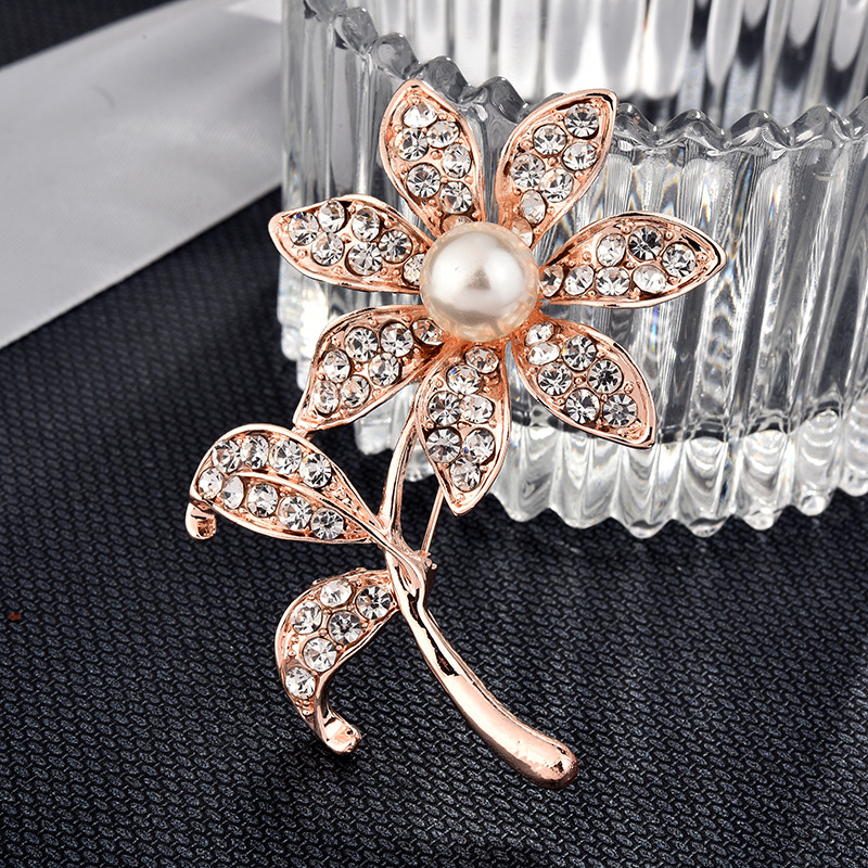  Supply Korean Brooches Women  Poppy Broches Fashion Lapel Pin Flower Brooch