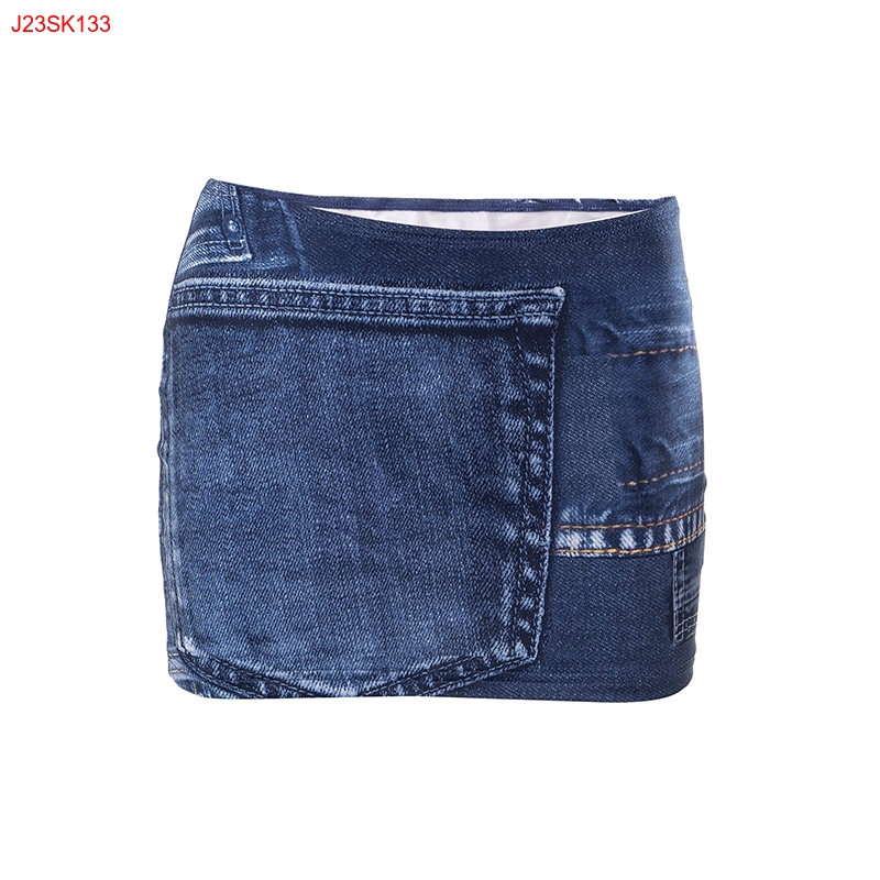 Cutenova J23SK133 2023 Ins Trend Print Short Skirt Women'S Sexy All-Match Mini Skirt