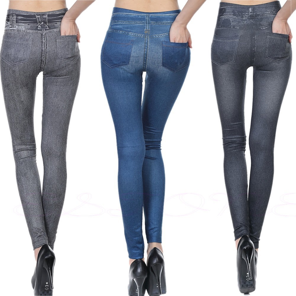 High Quality Women Pencil Long Pants Patchwork Distressed Stacked Jeans Trousers For Ladies