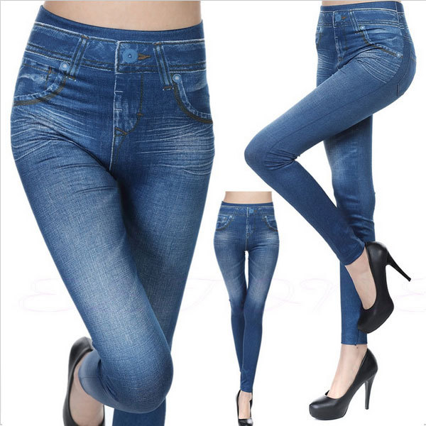 High Quality Women Pencil Long Pants Patchwork Distressed Stacked Jeans Trousers For Ladies
