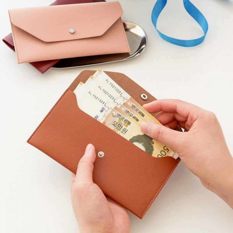 Spot Korean Women's Wallet Candy Color PU leather Coin Purse Large Capacity ID Card Bag Long Clutch Bag