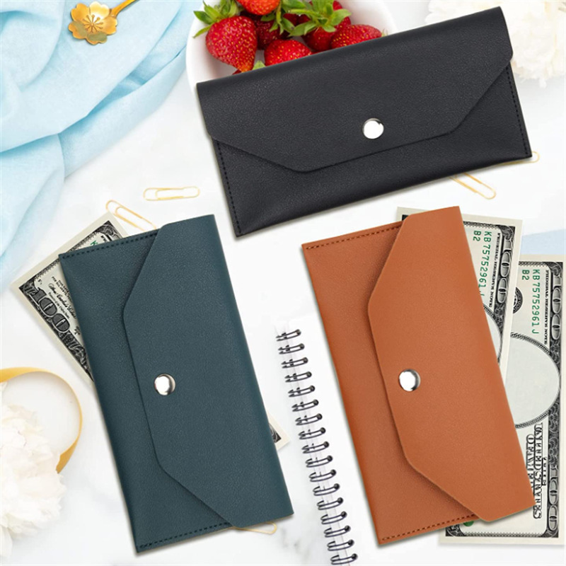 Spot Korean Women's Wallet Candy Color PU leather Coin Purse Large Capacity ID Card Bag Long Clutch Bag