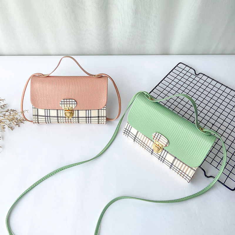 2021 cheapest pu plaid stripe women mini bag ladies small bag girl fashion shoulder cross body Mobile phone mini hand ba