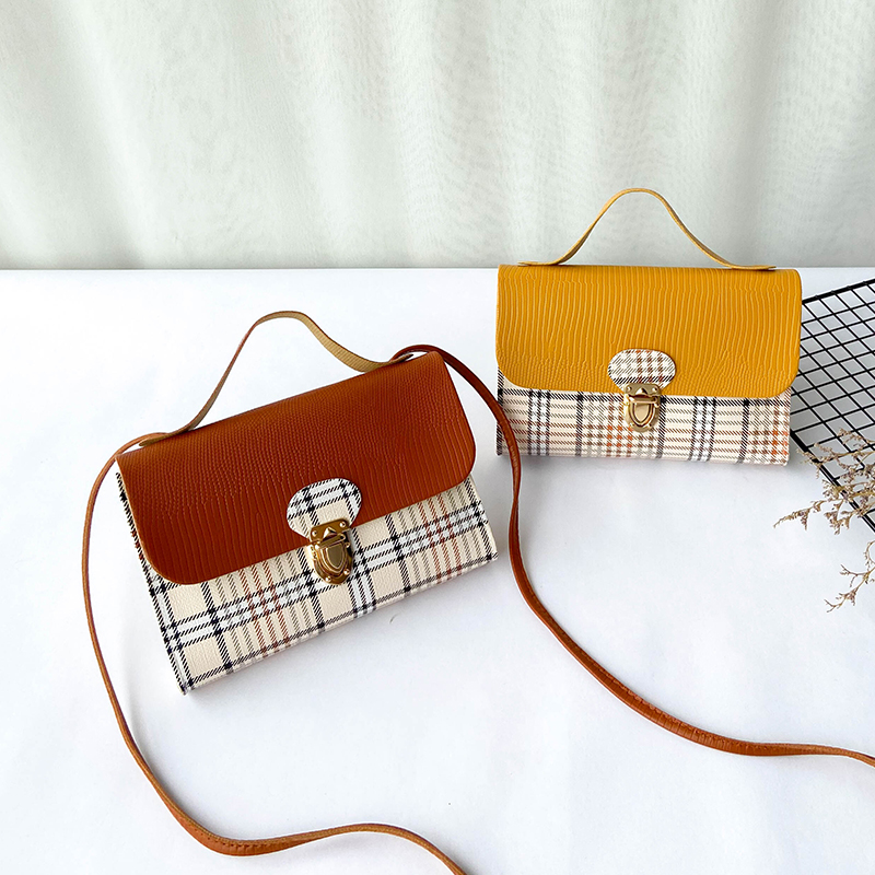 2021 cheapest pu plaid stripe women mini bag ladies small bag girl fashion shoulder cross body Mobile phone mini hand ba