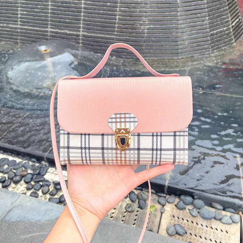 2021 cheapest pu plaid stripe women mini bag ladies small bag girl fashion shoulder cross body Mobile phone mini hand ba