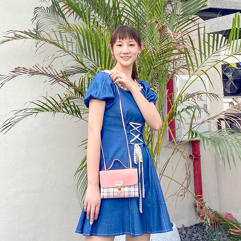 2021 cheapest pu plaid stripe women mini bag ladies small bag girl fashion shoulder cross body Mobile phone mini hand ba