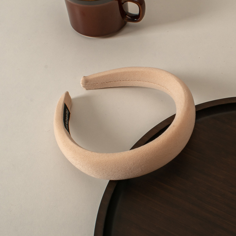2022 new best selling Plush sponge Headband solid color fashion hair bands for women accessories