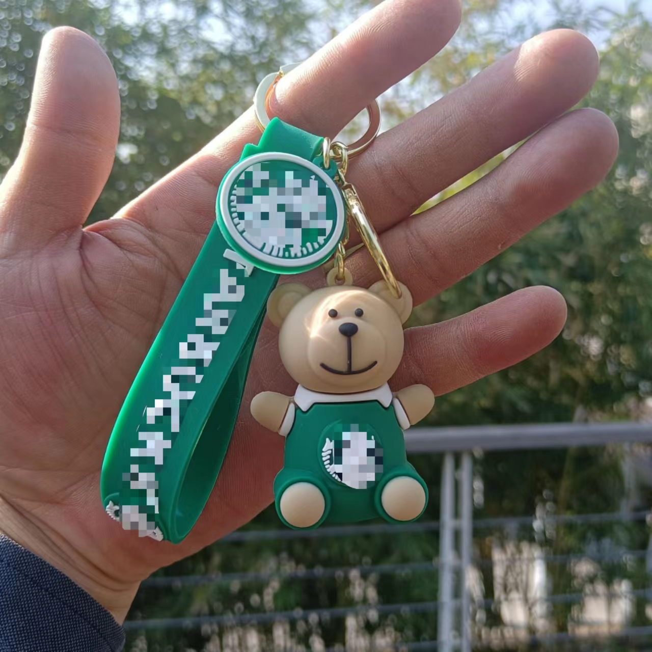 Soft Rubber PVC Cartoon Luxury Designer Tumbler Zombie Buck's Mini Coffee Cup Boba Key chains Accessories For Women Bag 