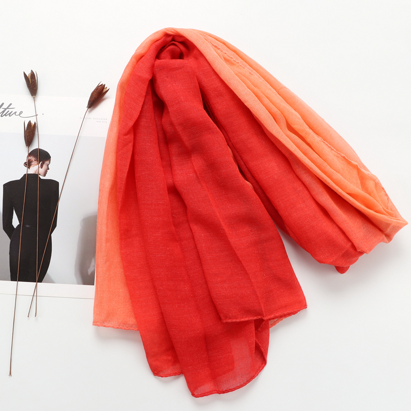 10 colors women islam malaysia muslim high grade viscose ombre solid plain hijab scarf