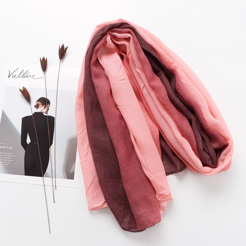 10 colors women islam malaysia muslim high grade viscose ombre solid plain hijab scarf