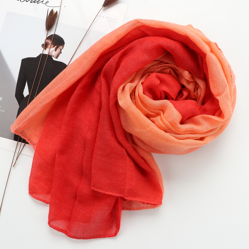 10 colors women islam malaysia muslim high grade viscose ombre solid plain hijab scarf