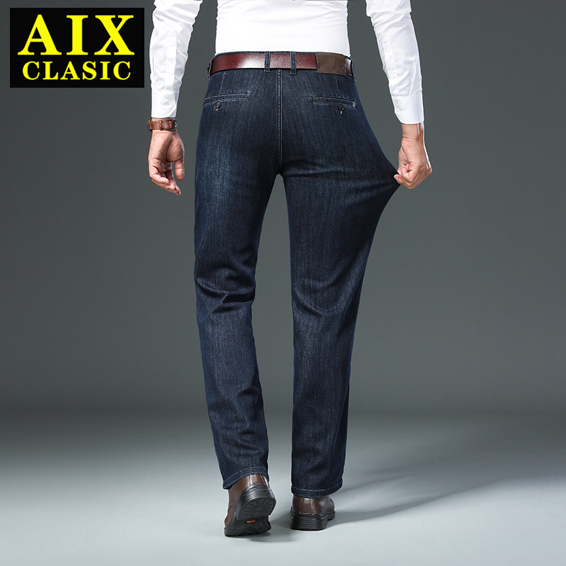 Straight Slim-fit Man Denim Pants Masculino Denim Classic Overalls Trousers