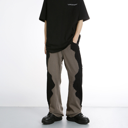 Oversize American new style skull ripped jeans men's high street vibe blue trend fashion jeans men's jeans