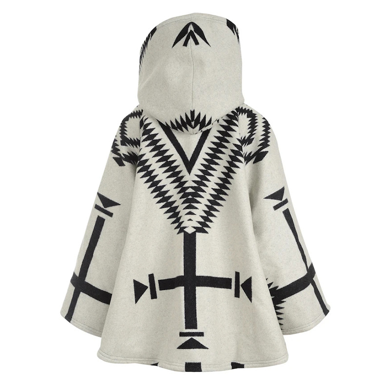   2022 New Products Aztec Color-block Trench Coats and Jackets Long Woman Plus Size Winter Coats