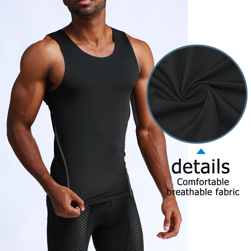  Brand Men's Fitness Singlet Tank Tops Workout Sleeveless Muscle Tops  Sports Clothes