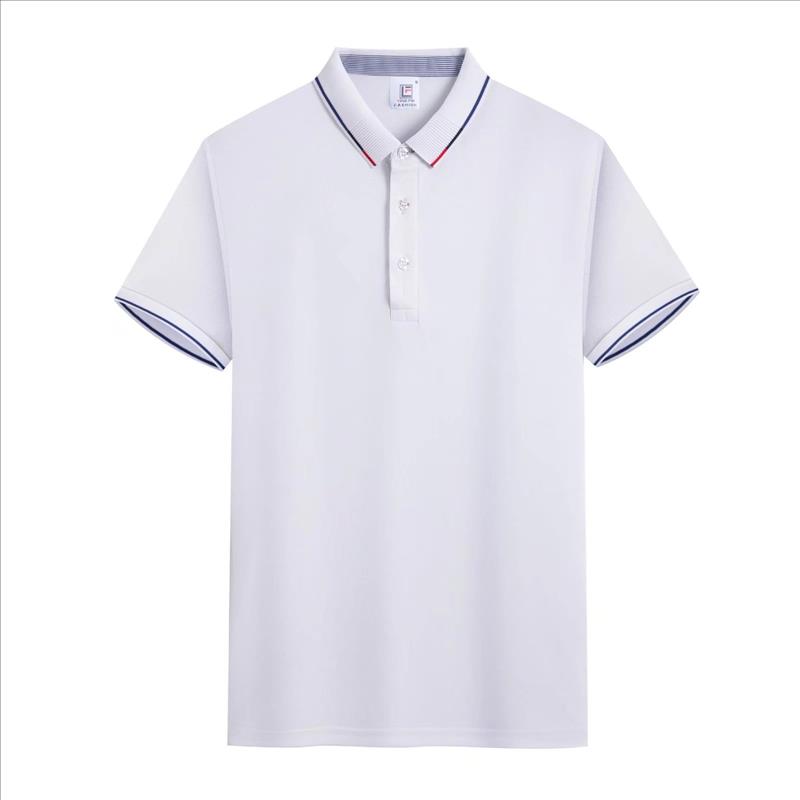 New Design   Men Clothes Short Sleeved Polyester Spandex Quick-dry Golf T Shirt Casual Lapel Polo Shirt