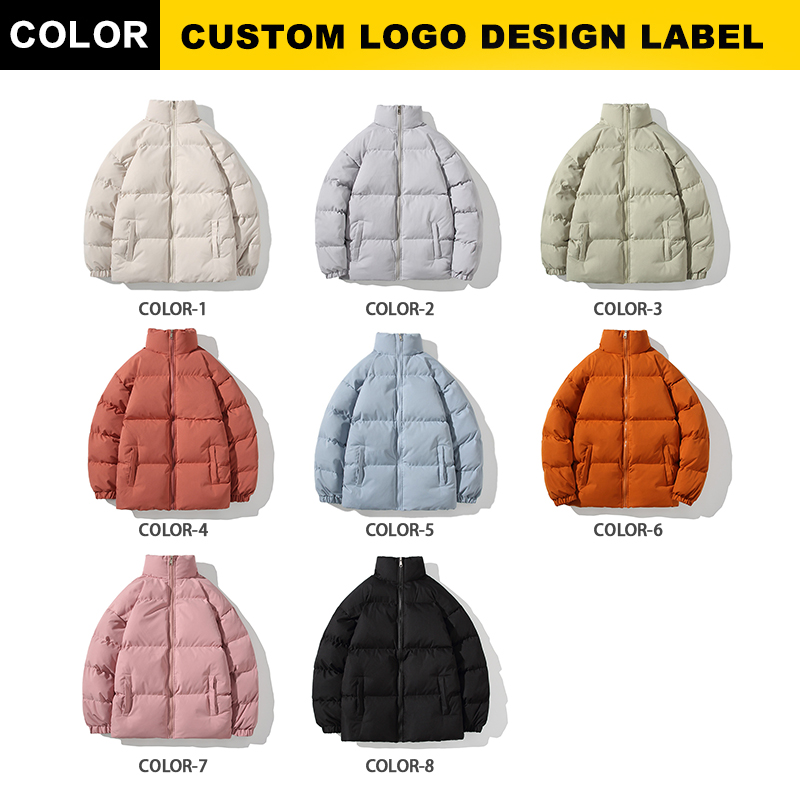  Winter Puffer Jacket For Men Stand Collar Casual Outwear High Quality Coats Padded Men Jacket
