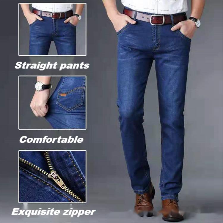  Mens Jeans Denim s Straight Casual Slim Fit Pant Boys Stretch Jeans Men Zipper Fly Closure Skinny J