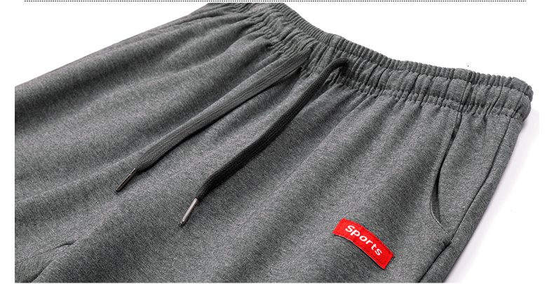 Cotton New Sweatpants Men's streetwear Pants Fashion Pencil linen Pants Men Full Length Drawstring Trousers For Men Casu