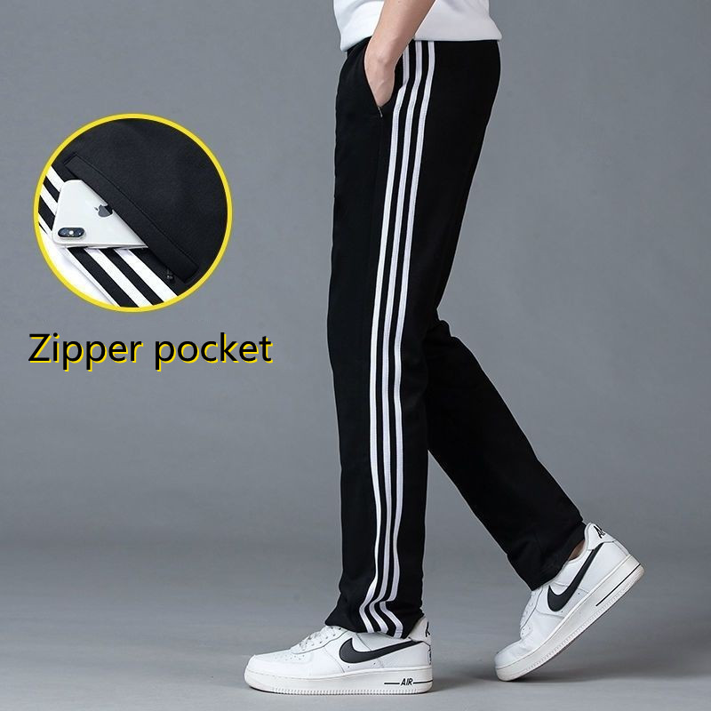 Summer Thin Pants Men's Loose Straight Casual Trousers Men's Trend Quick-drying Student Running Sports Pants
