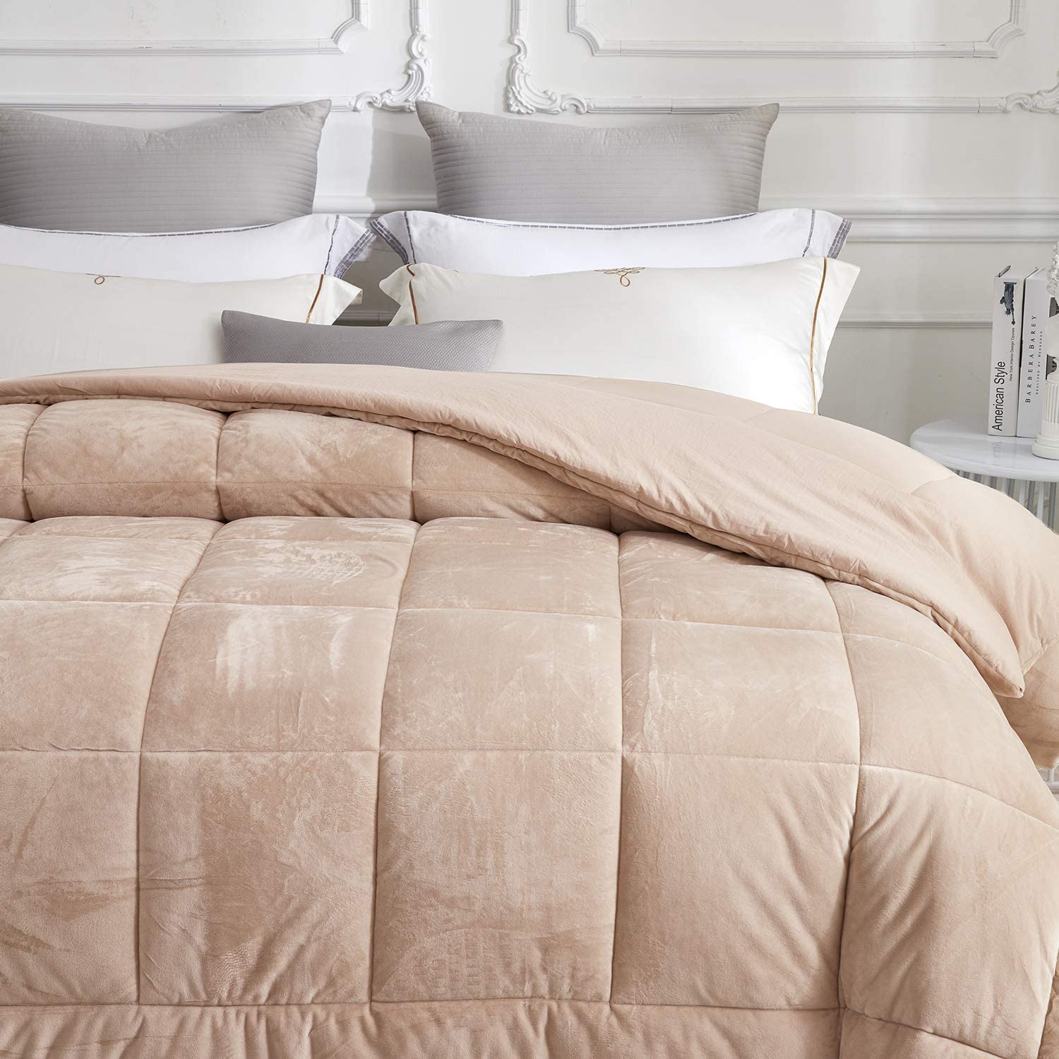 Stitching 100% Polyester  Thick  Comforter Sets Bedding