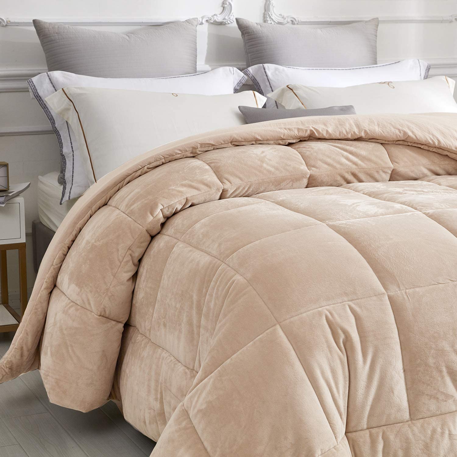 Stitching 100% Polyester  Thick  Comforter Sets Bedding