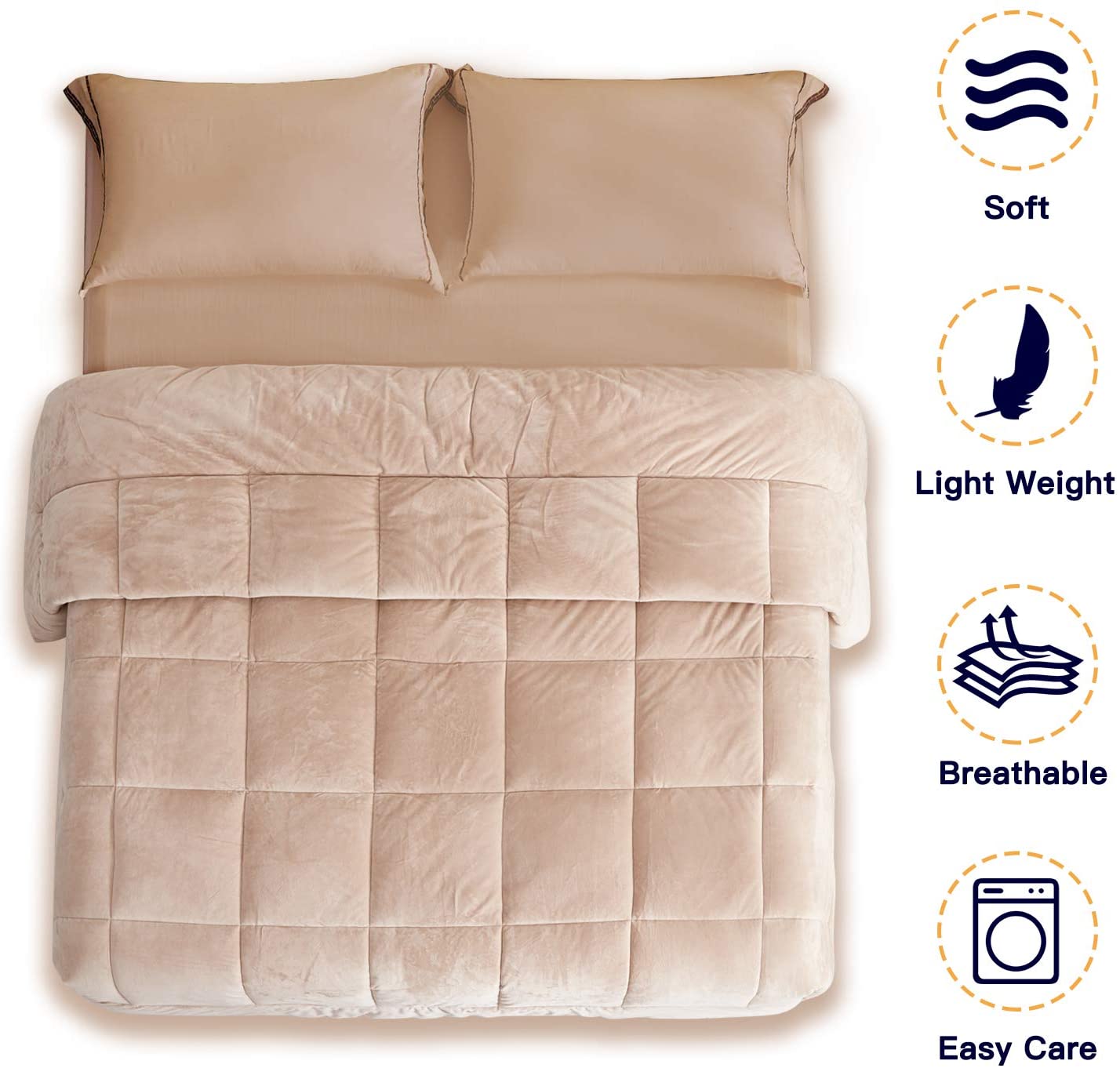 Stitching 100% Polyester  Thick  Comforter Sets Bedding