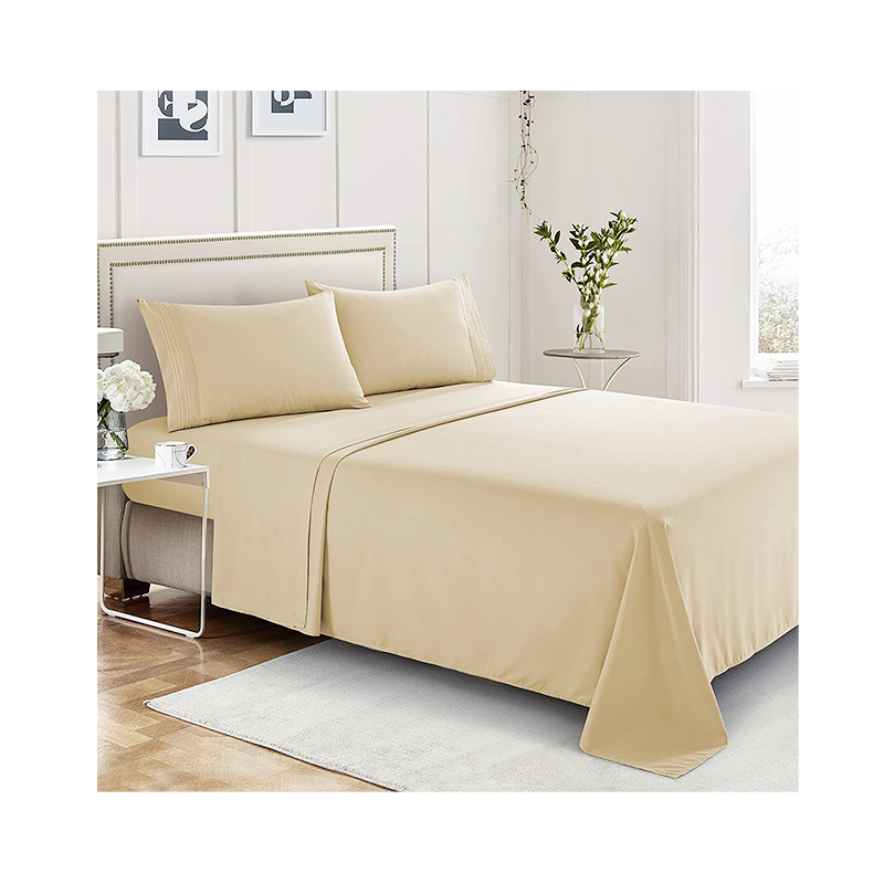 Home Massage Bedding 100% Organic Cotton Queen Size Bed Sheet Set hotel bed sheet set 100% cotton