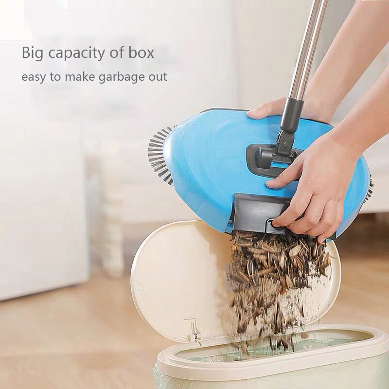 Household Lazy 3 in 1 Manual Floor Clean Machine Hand Push Sweeper Automatic Floor Magic Broom