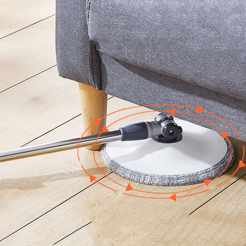 household floor cleaning plastic rotation round bucket with mop