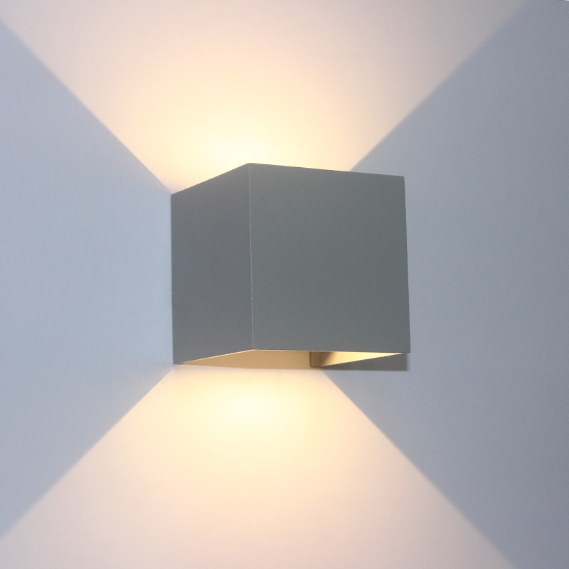 Indoor 6W LED Wall Lamp Up and Down Aluminum Decorate Wall Sconce bedroom LED Wall Light Waterproof Lighting