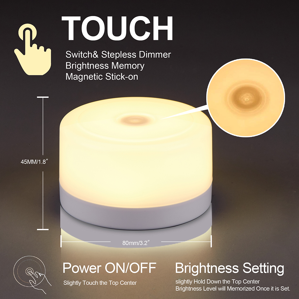 Smart Dim Portable Sleep Travel Infant rechargeable Baby Nursery Dimming Dimmable Touch Led USB Night Light for living r