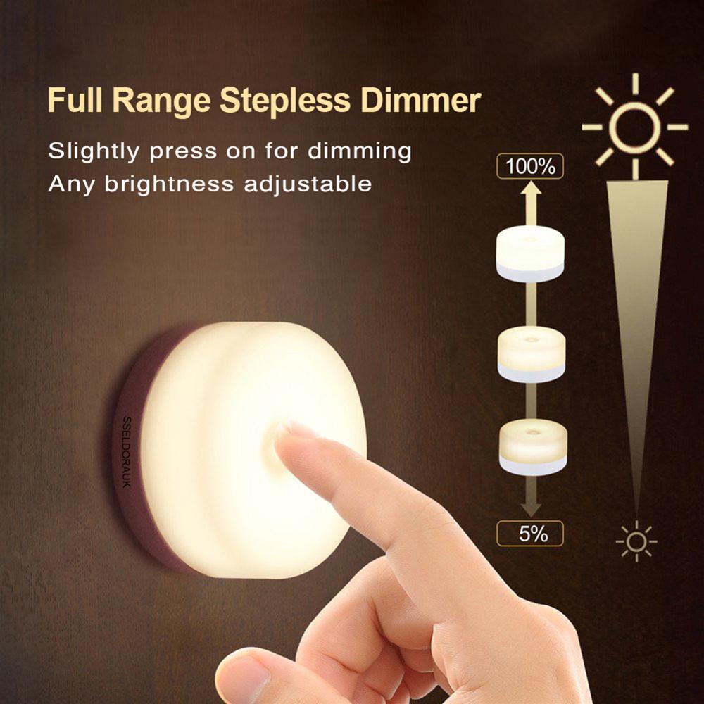 Smart Dim Portable Sleep Travel Infant rechargeable Baby Nursery Dimming Dimmable Touch Led USB Night Light for living r
