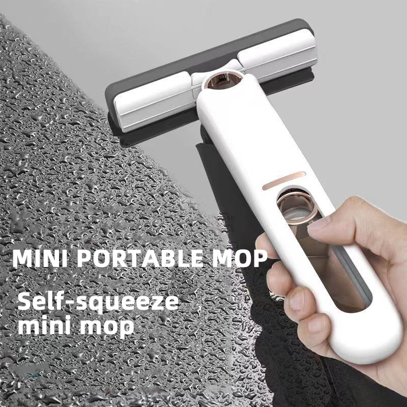 2023 New Products Self Squeeze Mini Mop Cleaning Car Table Folding Sponge Portable cleaning absorbent mop