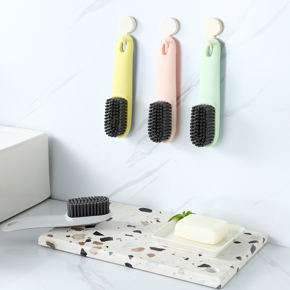 Long Handle Soft Bristle Shoe Brush Contrast Color Laundry Home Cleaning Wash Multifunctional Brush Set