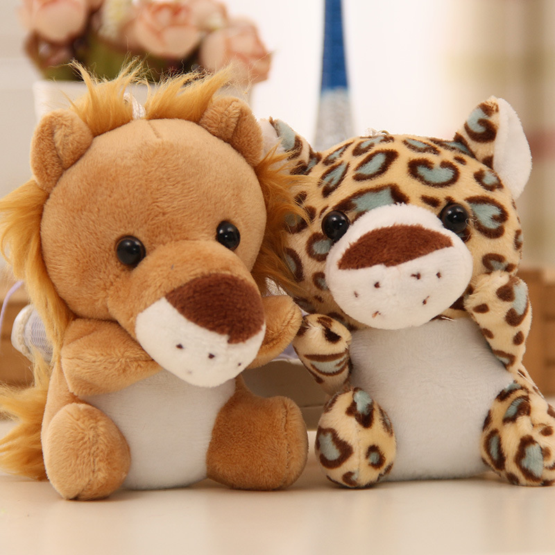 NEW Animal Plush Toys Stuffed Animals Set Cute Small Zoo Plush Keychains for Kids
