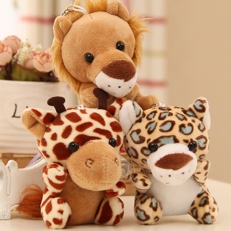 NEW Animal Plush Toys Stuffed Animals Set Cute Small Zoo Plush Keychains for Kids